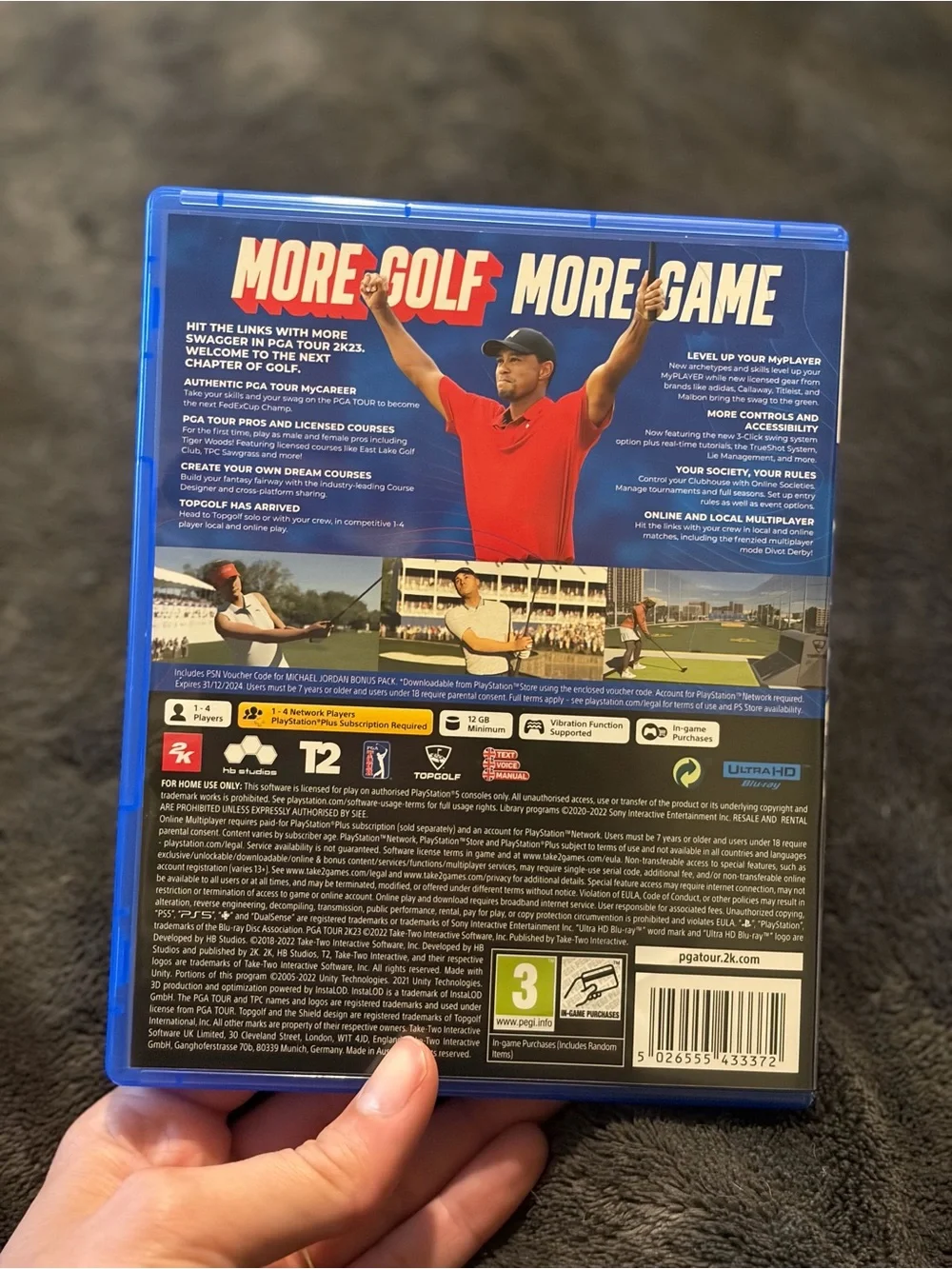 PS5 2K23 PGA Tour Video Game - Red Cover